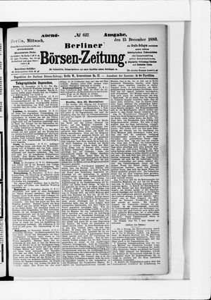 Berliner Börsen-Zeitung vom 15.12.1880