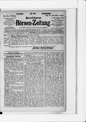 Berliner Börsen-Zeitung vom 31.12.1880