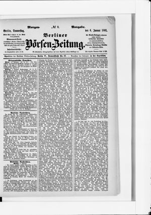 Berliner Börsen-Zeitung vom 06.01.1881