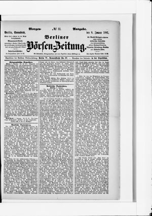 Berliner Börsen-Zeitung vom 08.01.1881