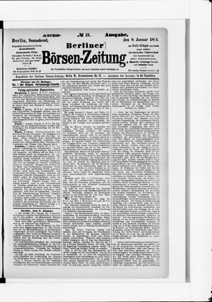 Berliner Börsen-Zeitung vom 08.01.1881
