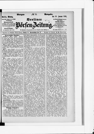 Berliner Börsen-Zeitung vom 10.01.1881