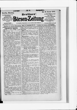 Berliner Börsen-Zeitung vom 11.01.1881