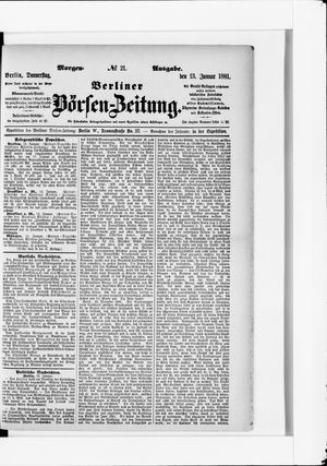 Berliner Börsen-Zeitung on Jan 13, 1881