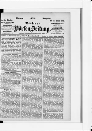 Berliner Börsen-Zeitung on Jan 18, 1881