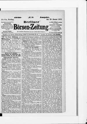 Berliner Börsen-Zeitung vom 28.01.1881