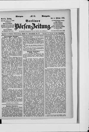 Berliner Börsen-Zeitung vom 04.02.1881
