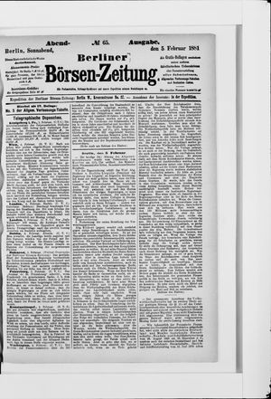 Berliner Börsen-Zeitung vom 05.02.1881