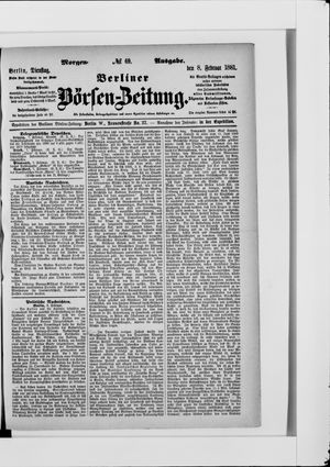 Berliner Börsen-Zeitung vom 08.02.1881