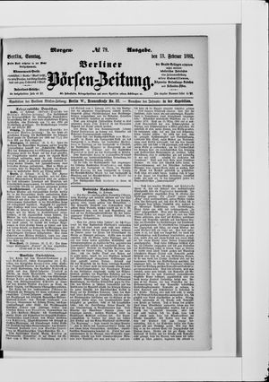Berliner Börsen-Zeitung vom 13.02.1881