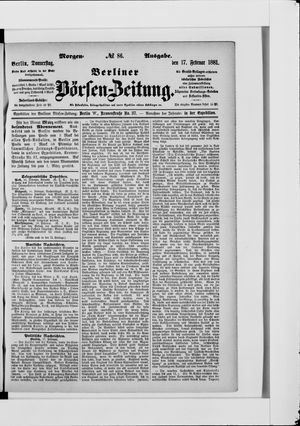 Berliner Börsen-Zeitung vom 17.02.1881