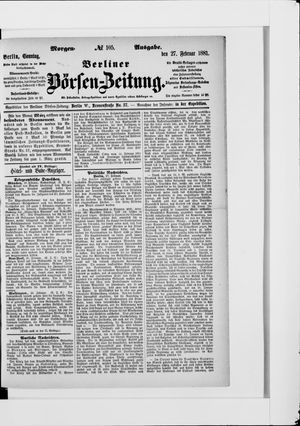 Berliner Börsen-Zeitung vom 27.02.1881