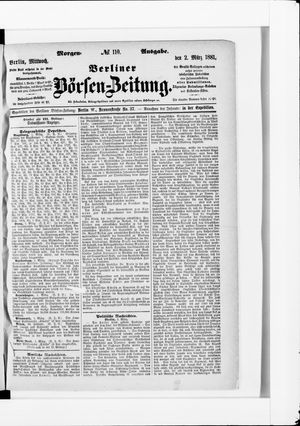 Berliner Börsen-Zeitung on Mar 2, 1881