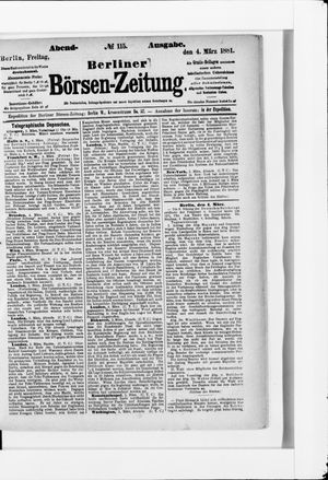 Berliner Börsen-Zeitung vom 04.03.1881