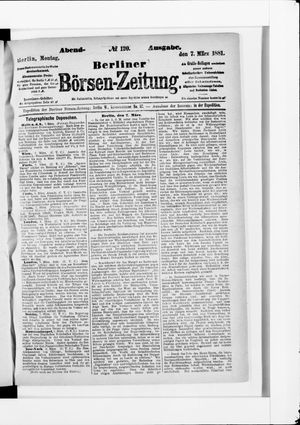 Berliner Börsen-Zeitung vom 07.03.1881