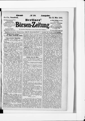 Berliner Börsen-Zeitung vom 12.03.1881