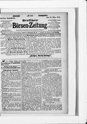 Berliner Börsen-Zeitung vom 19.03.1881