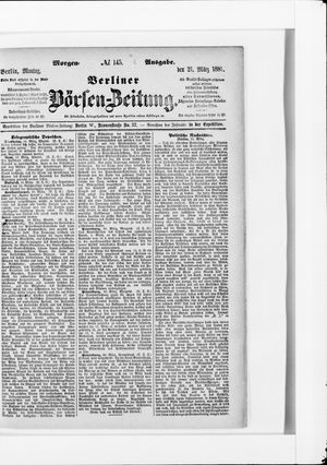 Berliner Börsen-Zeitung on Mar 21, 1881