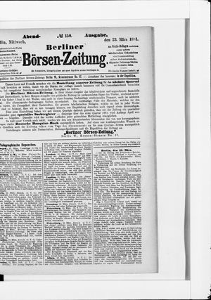 Berliner Börsen-Zeitung vom 23.03.1881