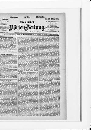 Berliner Börsen-Zeitung vom 24.03.1881