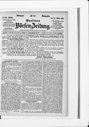 Berliner Börsen-Zeitung vom 25.03.1881