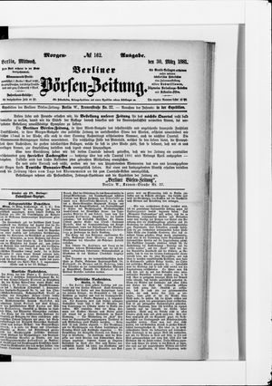 Berliner Börsen-Zeitung vom 30.03.1881