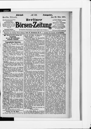 Berliner Börsen-Zeitung vom 30.03.1881