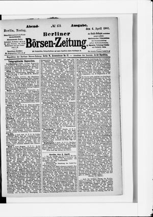 Berliner Börsen-Zeitung vom 04.04.1881