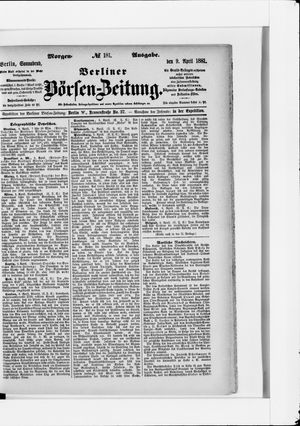 Berliner Börsen-Zeitung on Apr 9, 1881