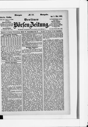 Berliner Börsen-Zeitung vom 03.05.1881