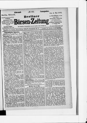 Berliner Börsen-Zeitung vom 04.05.1881