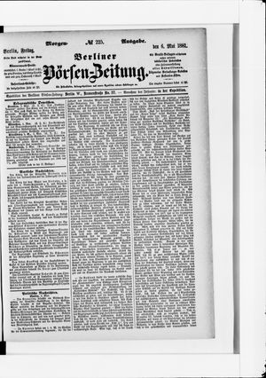 Berliner Börsen-Zeitung vom 06.05.1881