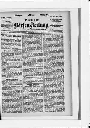 Berliner Börsen-Zeitung vom 17.05.1881