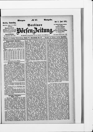Berliner Börsen-Zeitung vom 02.06.1881