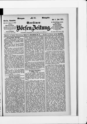 Berliner Börsen-Zeitung vom 04.06.1881
