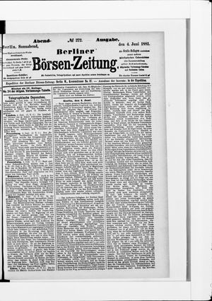 Berliner Börsen-Zeitung on Jun 4, 1881