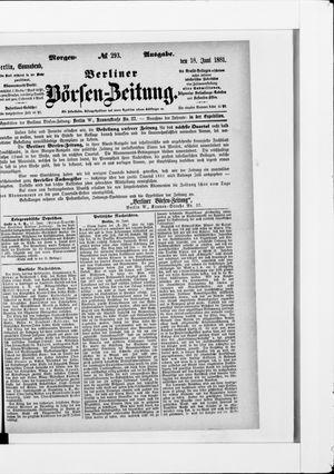 Berliner Börsen-Zeitung vom 18.06.1881