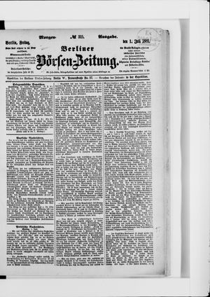 Berliner Börsen-Zeitung on Jul 1, 1881