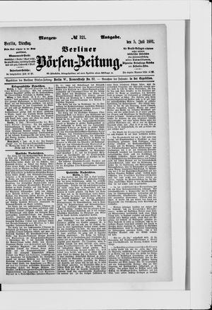 Berliner Börsen-Zeitung on Jul 5, 1881