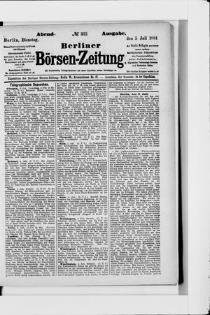 Berliner Börsen-Zeitung on Jul 5, 1881