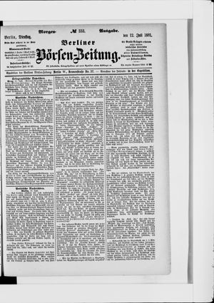Berliner Börsen-Zeitung vom 12.07.1881