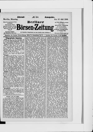 Berliner Börsen-Zeitung vom 12.07.1881