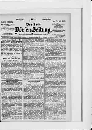 Berliner Börsen-Zeitung vom 17.07.1881