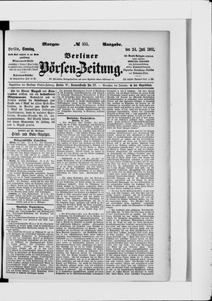 Berliner Börsen-Zeitung vom 24.07.1881