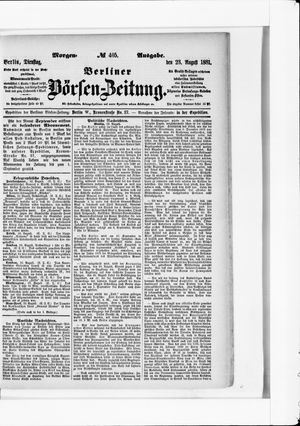 Berliner Börsen-Zeitung vom 23.08.1881