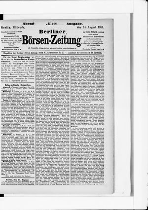 Berliner Börsen-Zeitung vom 24.08.1881