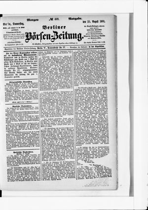 Berliner Börsen-Zeitung vom 25.08.1881