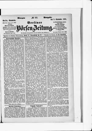 Berliner Börsen-Zeitung vom 03.09.1881
