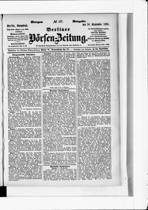 Berliner Börsen-Zeitung vom 10.09.1881