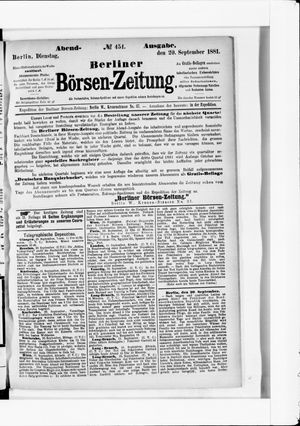 Berliner Börsen-Zeitung vom 20.09.1881